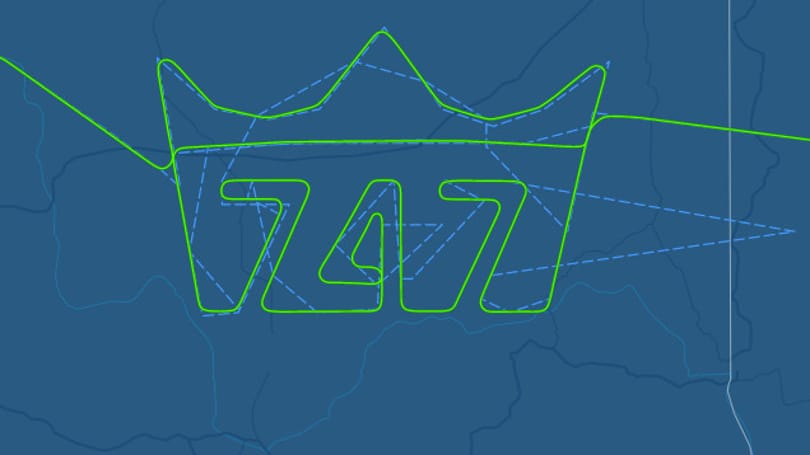 Különleges koronát rajzolt az égre az utolsó Boeing 747-es, videón az első felszállása