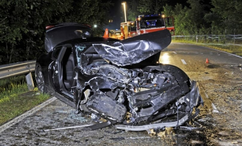 Roncskupac maradt egy Maserati GranTurismóból Svájcban – fotó