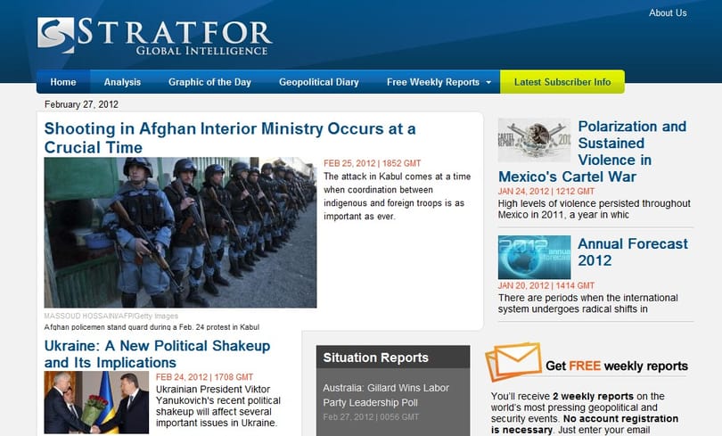 A Wikileaks elkezdte kipakolni a Stratfor-leveleket 