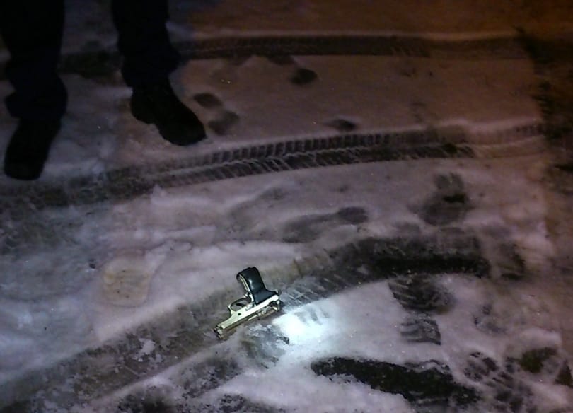 Lövöldözni kezdett a debreceni közértrabló – fotó
