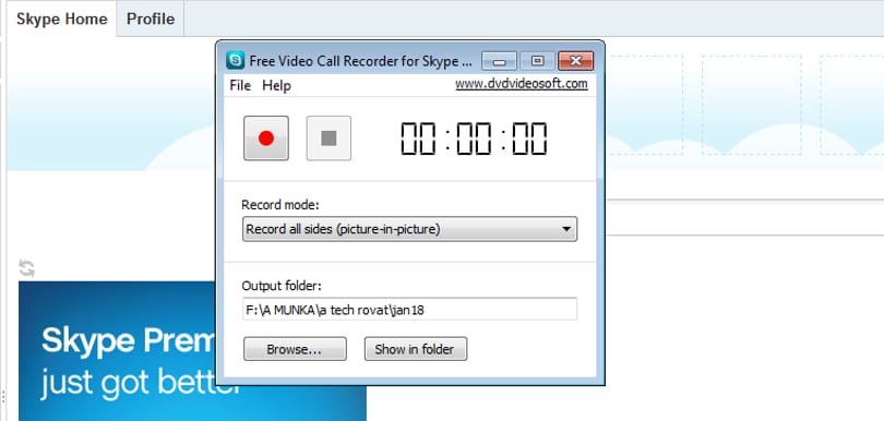 Már a Skype-videókat is rögzítheti egy ingyenes programmal