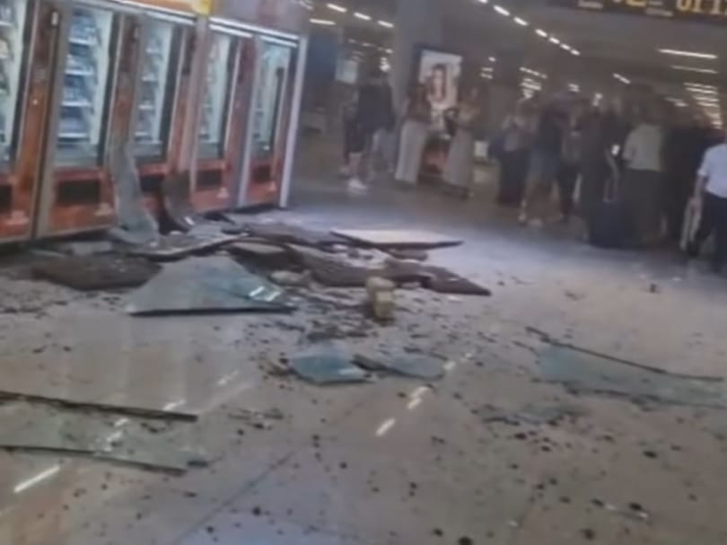 Beszakadt az üvegtető a mallorcai reptéren – videó