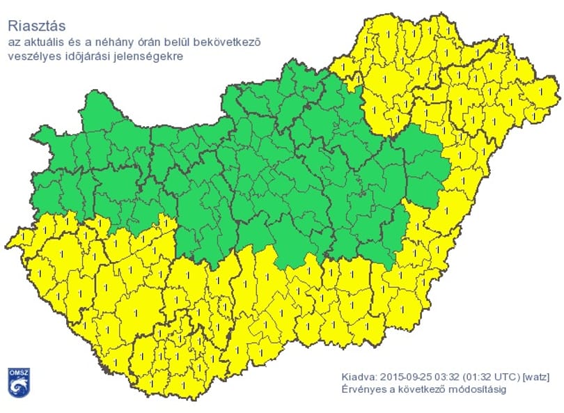 Ma ideér az igazi ősz, a legrosszabb formájában