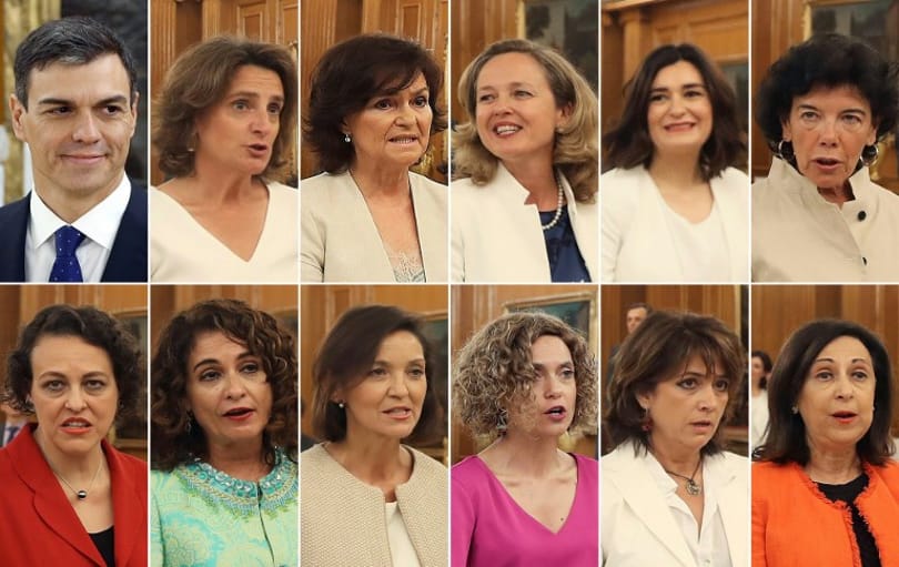 A nők vannak többségben az új spanyol kormányban