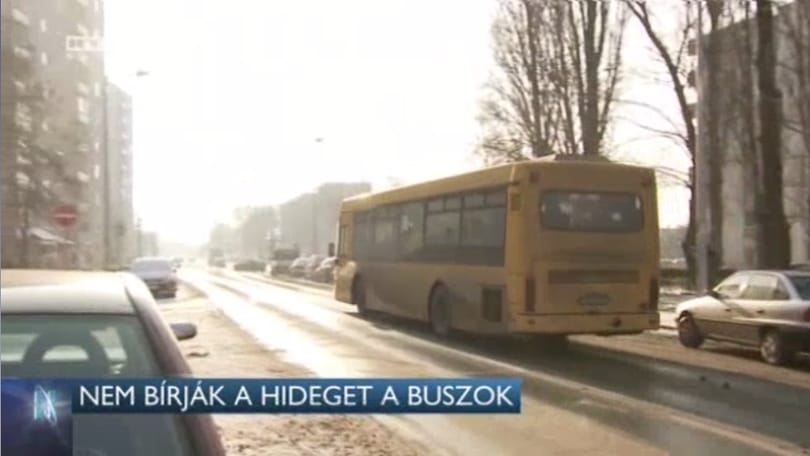 Egymás után robbannak le a fagyban a győri buszok