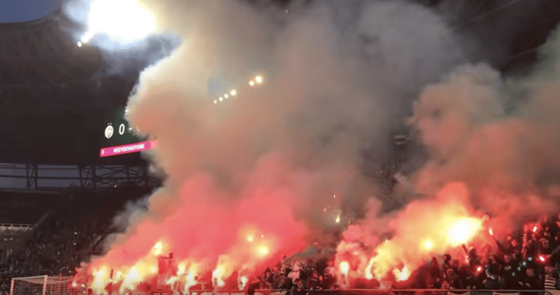 Ilyen volt a hangulat a Fradi-ultrákkal - videó