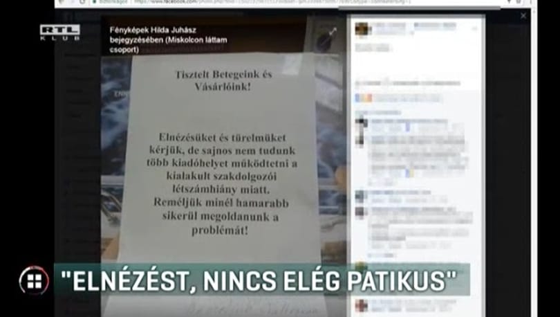 „Elnézést, nincs elég patikus”