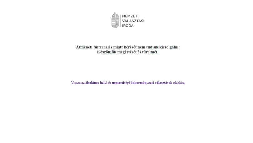 NVI-elnök: informatikai átállás miatt akadozott a Választás.hu