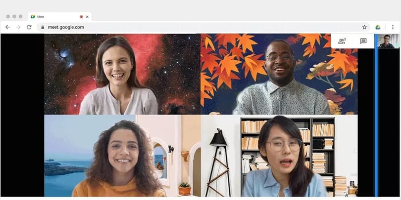 Új funkciót kap a Google Meet, már kezdheti válogatni a képeket hozzá