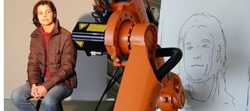Egy robot, ami képes portrét rajzolni egy emberről?