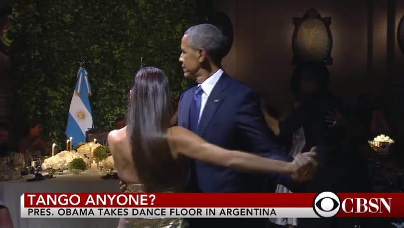 Nézze meg, hogy tangózik az USA elnöke