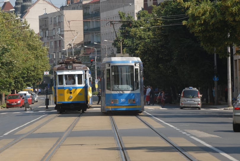 Nosztalgiavillamosok vonulnak fel Budapesten 