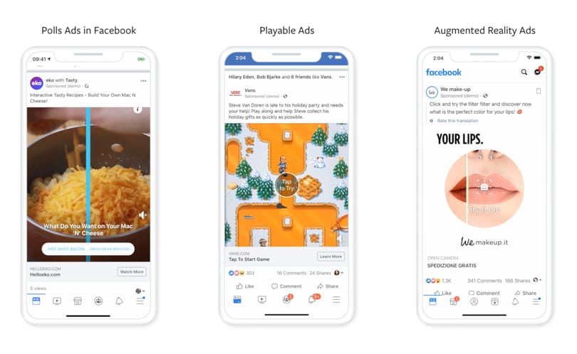 Nézze csak, milyen újfajta, érdekes reklámok jönnek a Facebookra