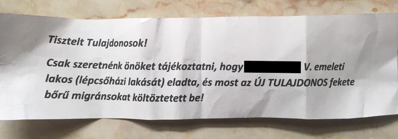 Már egy 8.kerületi panelben is migránspánik tört ki