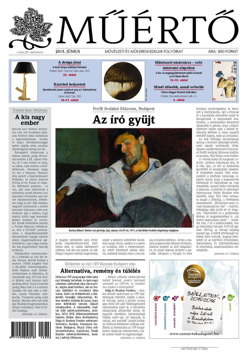Megjelent a Műértő júniusi lapszáma