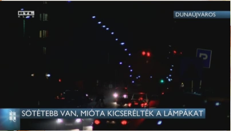 Fényes nappal vizsgálta az NFM a túl sötét lámpákat Dunaújvárosban