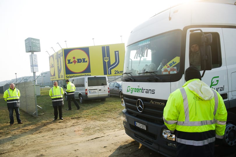 Blokád alatt tartják a Lidl-t, 