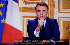 Macron televíziós beszédében kizárta, hogy lemond