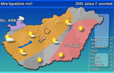 Szombaton még marad a kánikula, de a vasárnap lehülést hoz