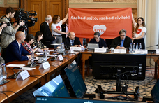 Ócska diktatúra vagy szuverén jogállam – civilek is akcióztak az ellehetetlenítési törvény bizottsági vitáján