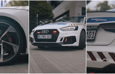 Drogdílertől lefoglalt 450 lóerős Audiból lett magyar rendőrautó