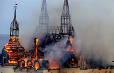 Orosz bombatámadásban égett le Odessza ikonikus gótikus kastélya