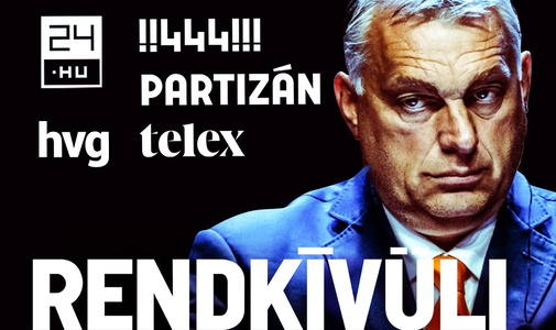 Itt tudja megnézni a HVG, a Telex, a 444, a 24.hu és a Partizán közös kiállását a sajtószabadságért