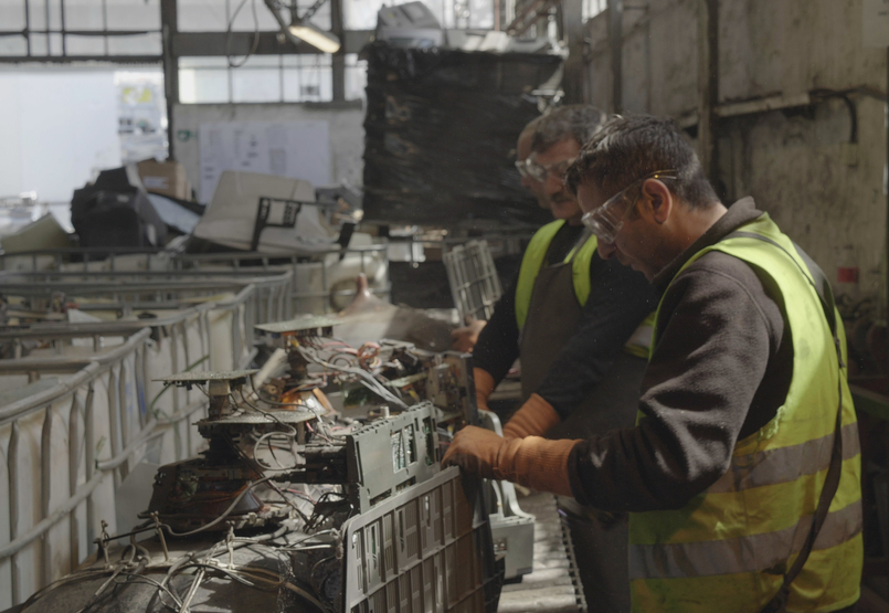 What will happen to the PET bottle and our old TV?  We chased it down the waste processor - video