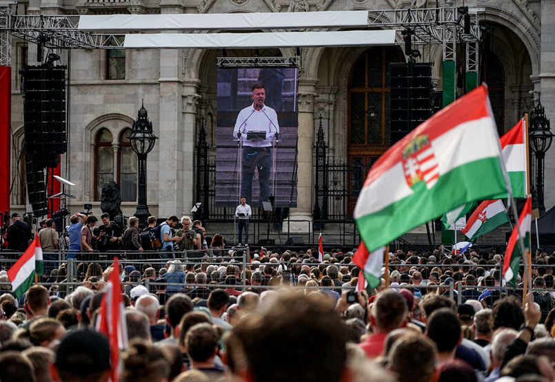 „Nem bánom, ha Magyar Péter az ellenzéket is lebontja” – videó a szombati tüntetésről
