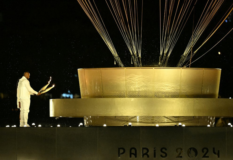 The Olympic flame was lit, and the Pentathlon Games officially began.