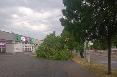 Öt perc alatt letarolta Miskolcon Bulgárföldet a vihar