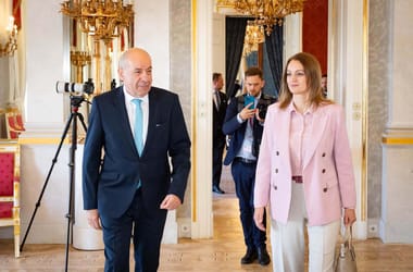 Forsthoffer Ágnes Sulyok Tamással találkozott a Sándor-palotában
