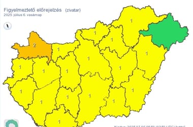 Nagyjából bárhol jöhet ma egy zivatar az országban, néhol felhőszakadás is