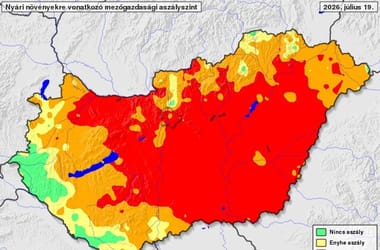 Az oszág 89 százalékát sújtja a fokozódó aszály