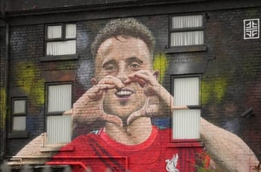 Hatalmas falfestménnyel emlékeznek Diogo Jotára Liverpoolban