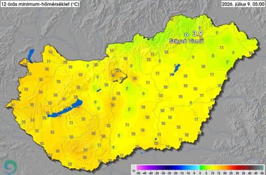 Csak 3,9 fok volt Szikszón, megdőlt a hajnali hidegrekord csütörtökön