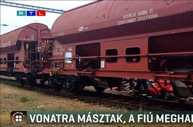 Két kamasz felmászott egy tehervagon tetejére, az egyikük meghalt, a másik kritikus állapotban van