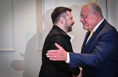 Volodimir Zelenszkij ukrán elnök Rómában találkozott az amerikai elnök különmegbízottjával