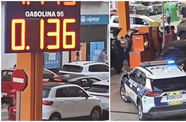 Rendőröknek kellett közbelépni egy valenciai benzinkútnál, ahol egy technikai hiba miatt fillérekét adták a benzint