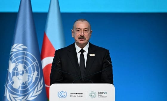 Azeri elnök a klímakonferencián: Az olaj és a gáz „Isten ajándéka”