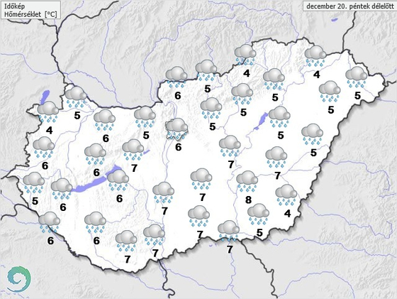 Pénteken be kell érnünk az esővel, de karácsonyig még számíthatunk havazásra