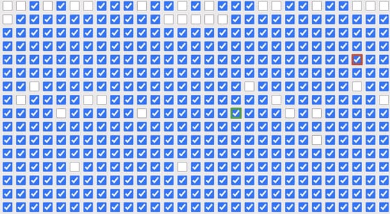 Felrobbantotta az internetet „a világ legértelmetlenebb weboldala”, ahol mindenki pipálgathat egymillió négyzetet