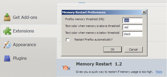 Memory restart