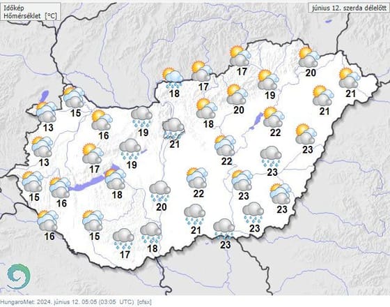 Marad a felhős, esős idő, de már nem sokáig