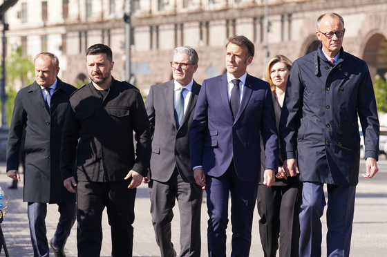 Közösen látogatott Kijevbe Merz, Macron, Starmer és Tusk