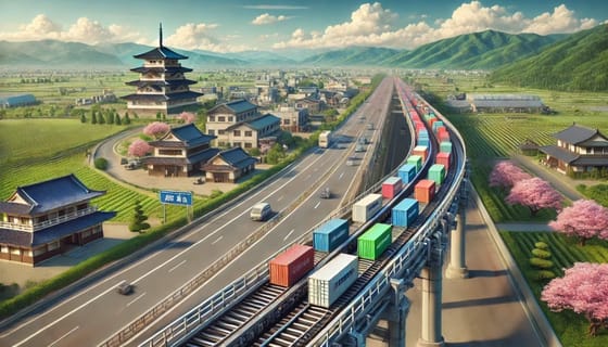 25 000 teherautót válthat ki a Japánba tervezett, 500 km hosszú futószalag, azon vinnék az árut Tokió és Oszaka között