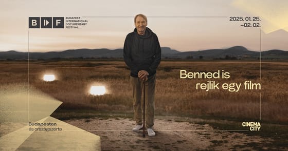 Cserhalmi György mosolyog a BIDF plakátján