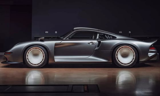 Igazi tekintetmágnes ez a szuperlapos új retró Porsche