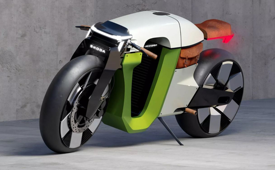 Autók előtt motorok: visszatért gyökereihez a Skoda egy retrofuturista géppel