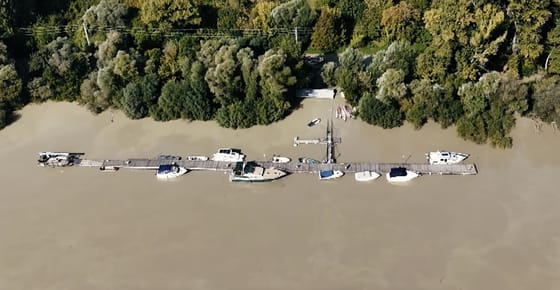 Így néz ki a magasból a budapesti árvíz